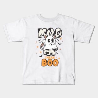 Moo I Mean Boo Kids T-Shirt